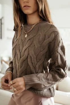 Vero Moda Leah Sweater In Brown - FINAL SALE