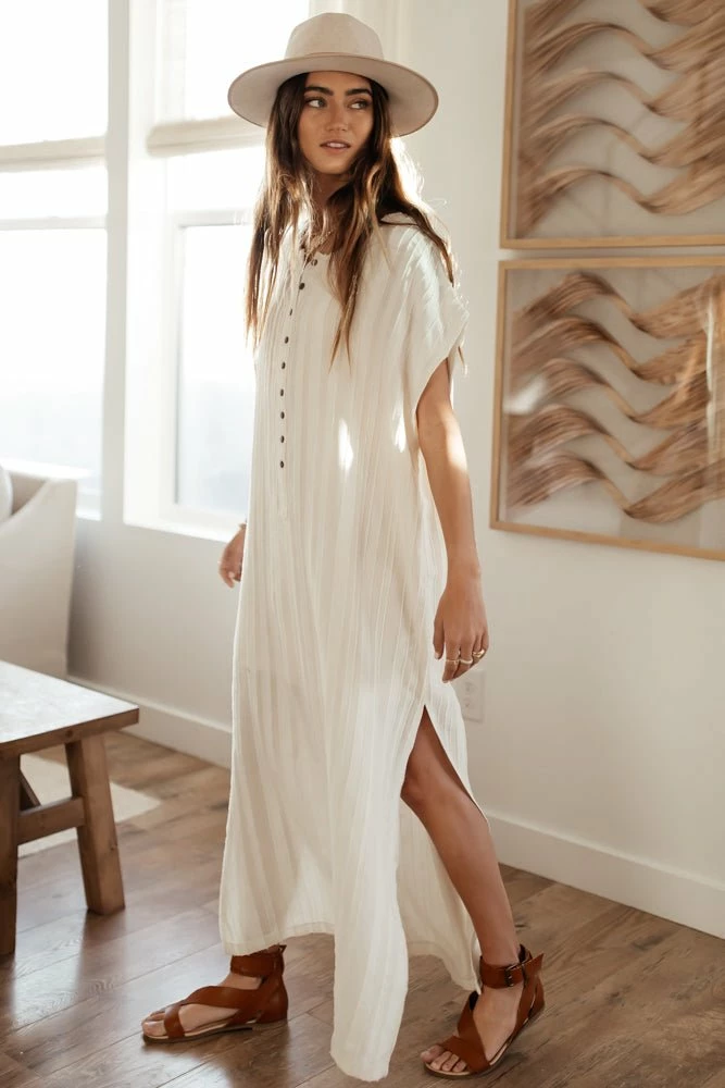 Budget ✨ MAIZE Emie Cover-Up 👗 Dress In Cream - FINAL SALE 🔔 7 MAIZE Emie Cover-Up Dress In Cream - FINAL SALE