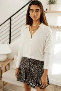 PROMESA Elaina Cropped Cardigan Sweaters