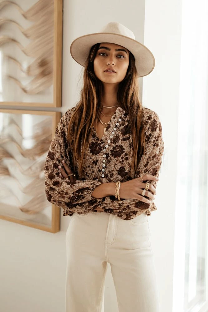 Best deal 🌟 DRESS FORUM Jansen Floral Blouse - FINAL SALE ❤️ 4 DRESS FORUM Jansen Floral Blouse - FINAL SALE