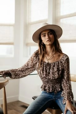 DRESS FORUM Raven Floral Blouse - FINAL SALE Tops