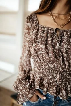 DRESS FORUM Raven Floral Blouse - FINAL SALE Tops