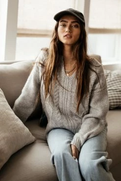 Vero Moda Reese Sweater In Grey Tops