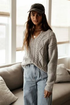 Vero Moda Reese Sweater In Grey Tops