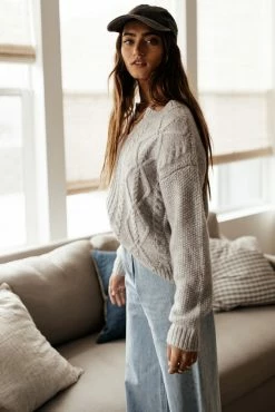 Vero Moda Reese Sweater In Grey Tops