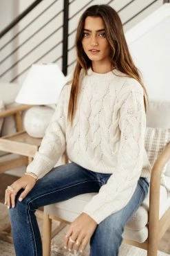 Vero Moda Leah Sweater In Ivory - FINAL SALE Tops