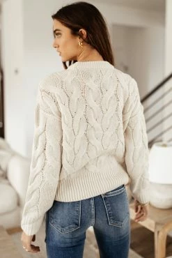 Vero Moda Leah Sweater In Ivory - FINAL SALE Tops