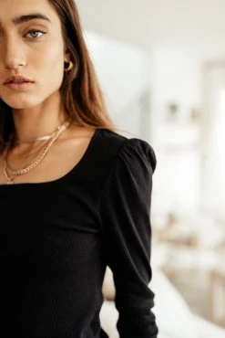 Vero Moda Hensely Top In Black - FINAL SALE