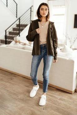 GINGER G Elena Top In Taupe - FINAL SALE