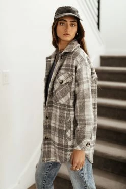 LUSH CLOTHING Gretel Plaid Shacket - FINAL SALE