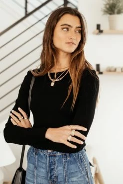 Vero Moda Marceletta Sweater In Black Sweaters