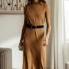 Vero Moda Francoise Turtleneck Dress In Brown - FINAL SALE
