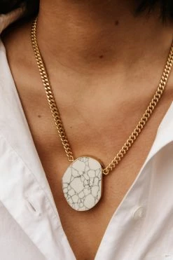 LA RADIANT VAL JEAN GLOBAL Samirah Oval Necklace - FINAL SALE Jewelry