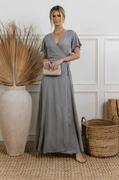 ROKOKO Cecelia Wrap Dress In Lavender - FINAL SALE