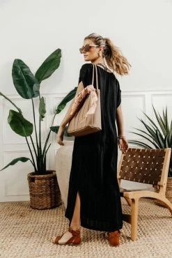 MAIZE Emie Cover-Up Dress In Black - FINAL SALE