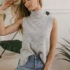 Vero Moda Lia Sweater Vest In Grey - FINAL SALE