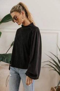SINA Carsyn Sweater In Black - FINAL SALE