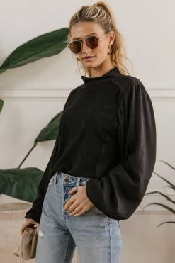 SINA Carsyn Sweater In Black - FINAL SALE