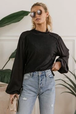 SINA Carsyn Sweater In Black - FINAL SALE