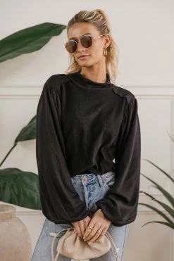 SINA Carsyn Sweater In Black - FINAL SALE