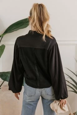 SINA Carsyn Sweater In Black - FINAL SALE