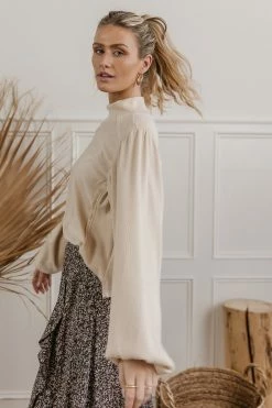 SINA Carsyn Sweater In Cream - FINAL SALE