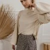 SINA Carsyn Sweater In Cream - FINAL SALE