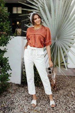 GILLI Moon Beam Paper Bag Pants - FINAL SALE