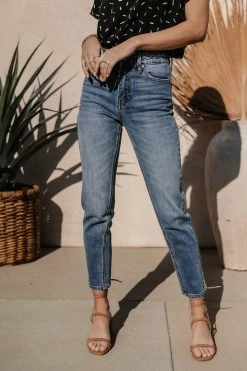 KanCan Tayla Mom Jeans In Medium Wash - FINAL SALE
