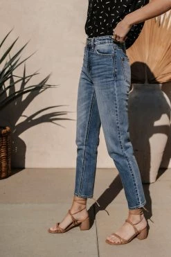KanCan Tayla Mom Jeans In Medium Wash - FINAL SALE