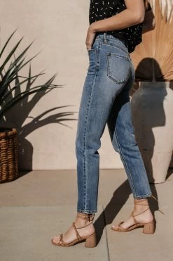 KanCan Tayla Mom Jeans In Medium Wash - FINAL SALE