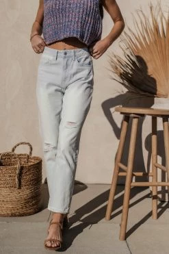 PLASTIC Flying Monkey Straight Away Light Wash Denim - FINAL SALE