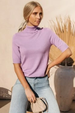 Budget π Sweaters Vero Moda Thea Sweater Top In Lavender π 6 Sweaters Vero Moda Thea Sweater Top In Lavender