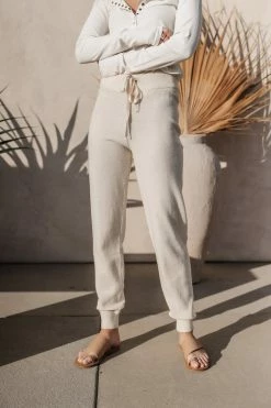 Vero Moda Allana Jogger In Ivory New Arrivals