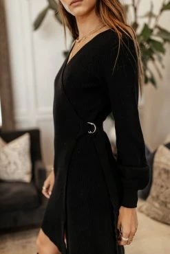 Dresses Vero Moda Alexandria Knitted Dress In Black