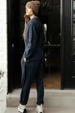 SINA Ellwood Jumpsuit In Navy - FINAL SALE