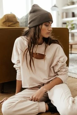 SINA Leni Pullover In Natural - FINAL SALE