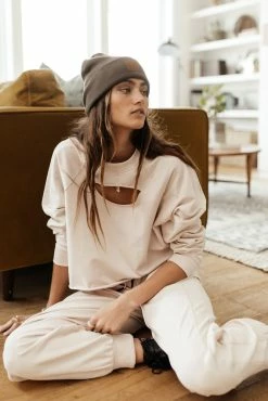 SINA Leni Pullover In Natural - FINAL SALE