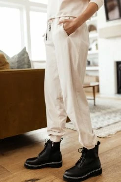 SINA Leni Jogger In Natural - FINAL SALE
