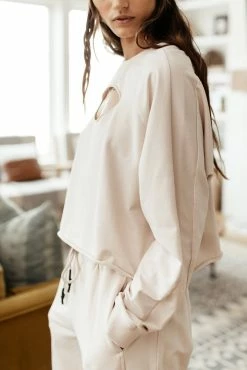 SINA Leni Pullover In Natural - FINAL SALE