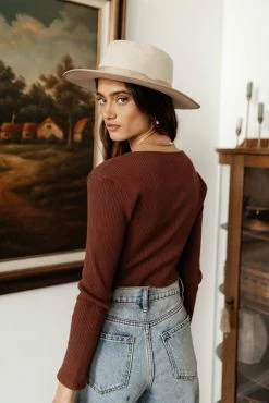 Cheap โญ LUSH CLOTHING Bronte Cropped Cardigan In Brick - FINAL SALE ๐ 13 LUSH CLOTHING Bronte Cropped Cardigan In Brick - FINAL SALE