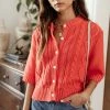 SINA Everly Cardigan In Coral - FINAL SALE