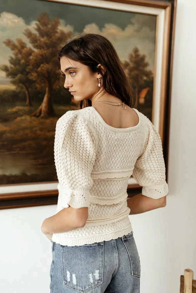 Cheapest 👍 Tops Vero Moda Rochelle Sweater In Cream 🔥 9 Tops Vero Moda Rochelle Sweater In Cream