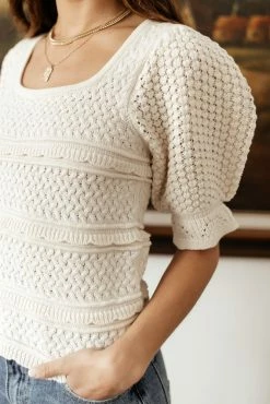 Cheapest 👍 Tops Vero Moda Rochelle Sweater In Cream 🔥 13 Tops Vero Moda Rochelle Sweater In Cream
