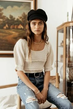 Cheapest 👍 Tops Vero Moda Rochelle Sweater In Cream 🔥 17 Tops Vero Moda Rochelle Sweater In Cream