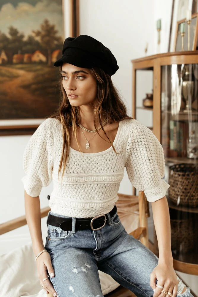 Cheapest 👍 Tops Vero Moda Rochelle Sweater In Cream 🔥 4 Tops Vero Moda Rochelle Sweater In Cream