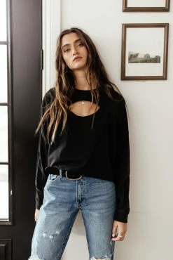 SINA Leni Pullover In Black - FINAL SALE