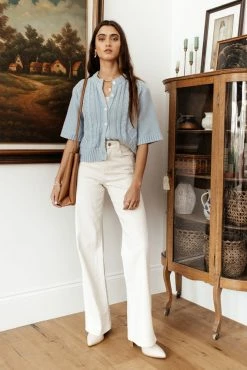 SINA Everly Cardigan In Blue - FINAL SALE