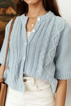 SINA Everly Cardigan In Blue - FINAL SALE