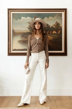 Promo ✔️ Tops Vero Moda Ryann Top In Brown - FINAL SALE 😀 7 Tops Vero Moda Ryann Top In Brown - FINAL SALE